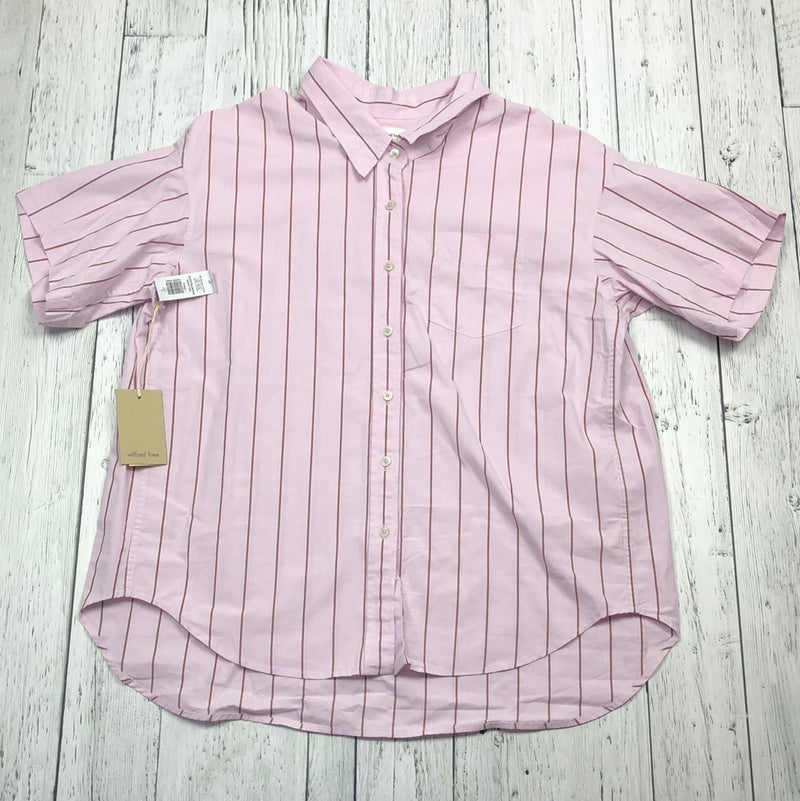 Wilfred Free Aritzia pink striped shirt - Hers S
