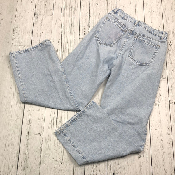 Garage blue distressed wide legged jeans - Hers XS/25/01