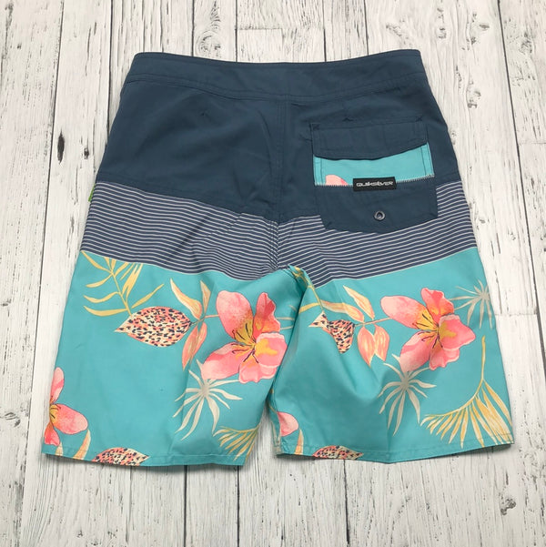 Quiksilver blue patterned swim shorts - Boys 12/26