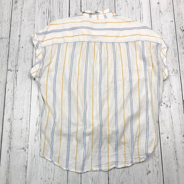 Abercrombie&Fitch yellow blue white patterned shirt - Hers L