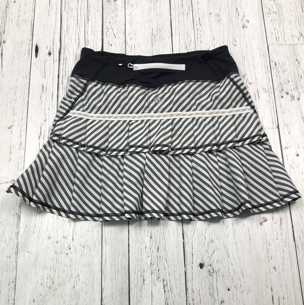 lululemon black white striped skirt - Hers XS/2