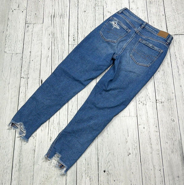American Eagle distressed blue jeans - Hers XS/2