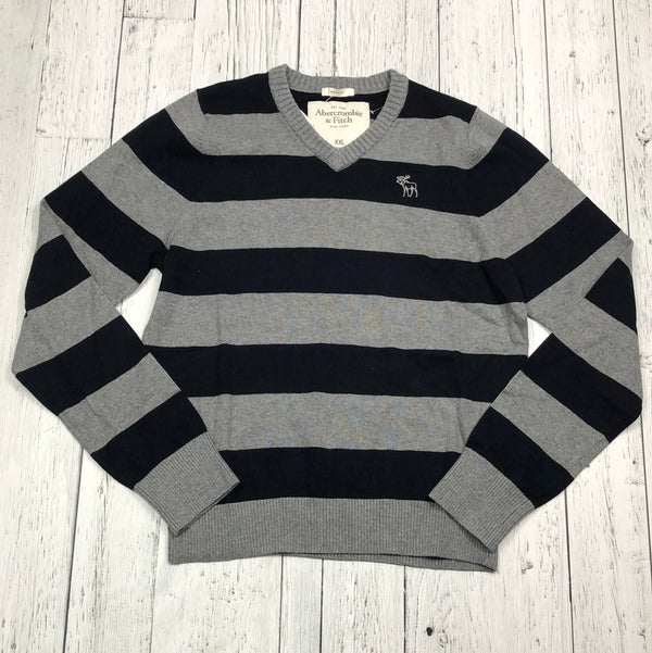 Abercrombie&Fitch grey black striped sweater - His XXL