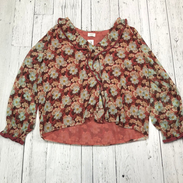 Wilfred Aritzia red floral shirt - Hers M