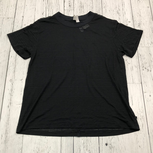lululemon black sheer t-shirt - Hers S/4