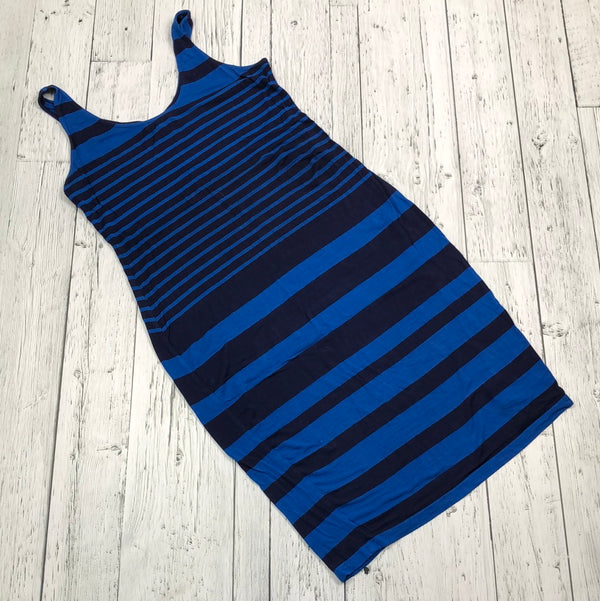 A pea in the pod maternity black blue striped dress - Ladies S