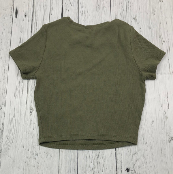 Garage green cropped t-shirt - Hers S