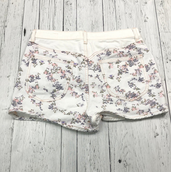 Rag&bone white floral denim shorts - Hers M/29