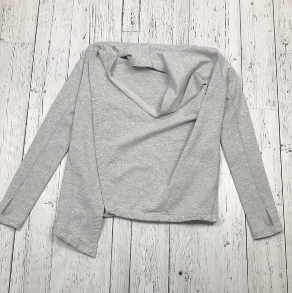 ivivva Grey Heathered Asymmetrical Sweater - Girls 8