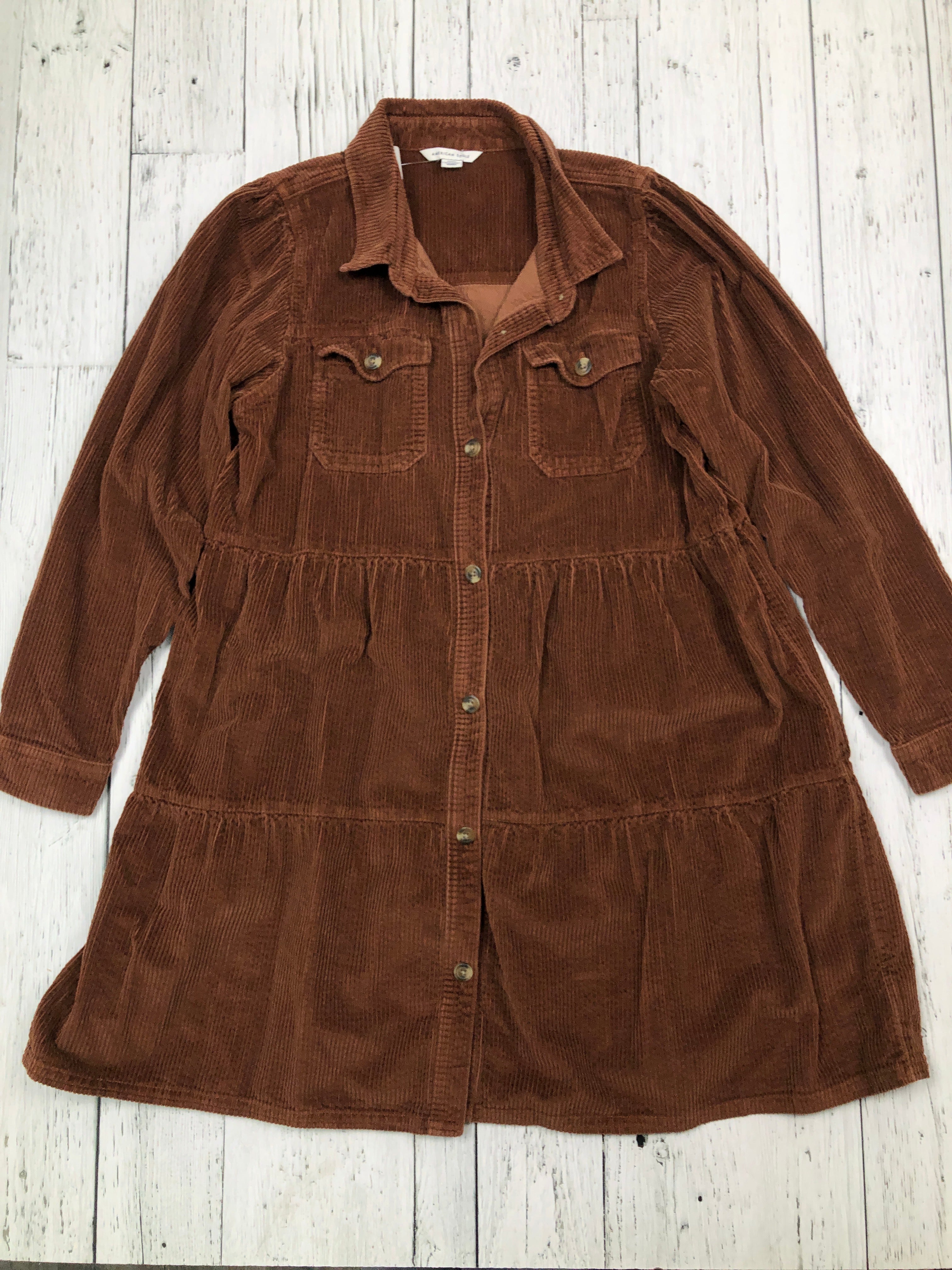 American Eagle brown corduroy dress