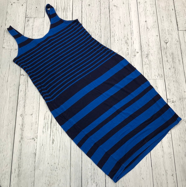 A pea in the pod maternity black blue striped dress - Ladies S