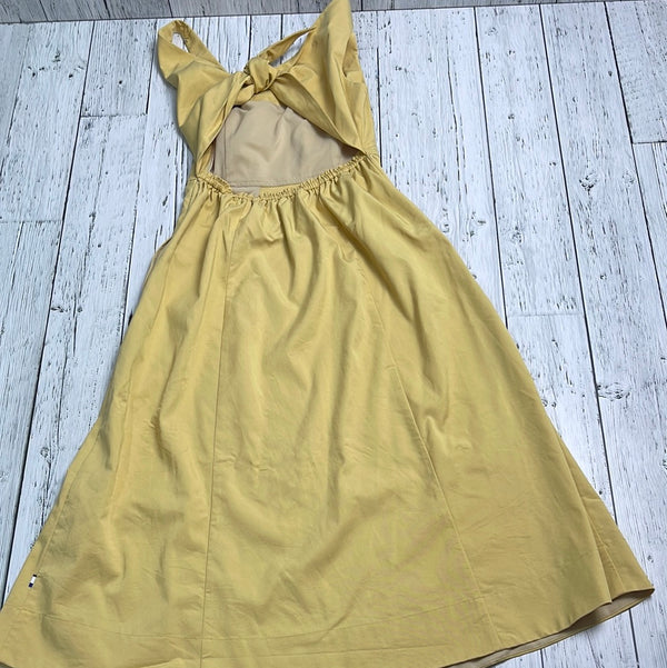 Kit and Ace yellow midi dress with pockets - Hers XXS/0