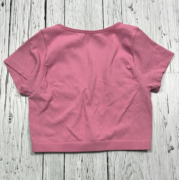 Garage pink cropped t-shirt - Hers XS