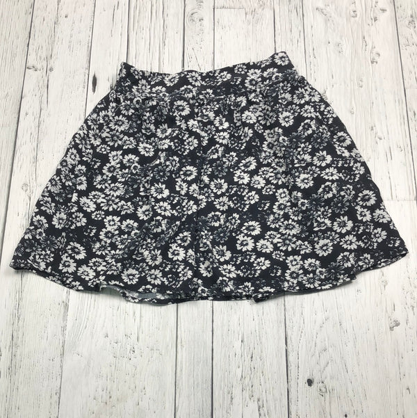 Garage black white floral skirt - Hers XS
