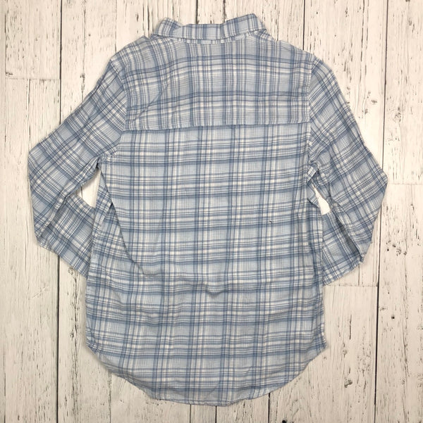 Abercrombie&Fitch blue white plaid flannel - Hers M