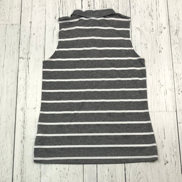 Nike grey white striped golf shirt - Hers S