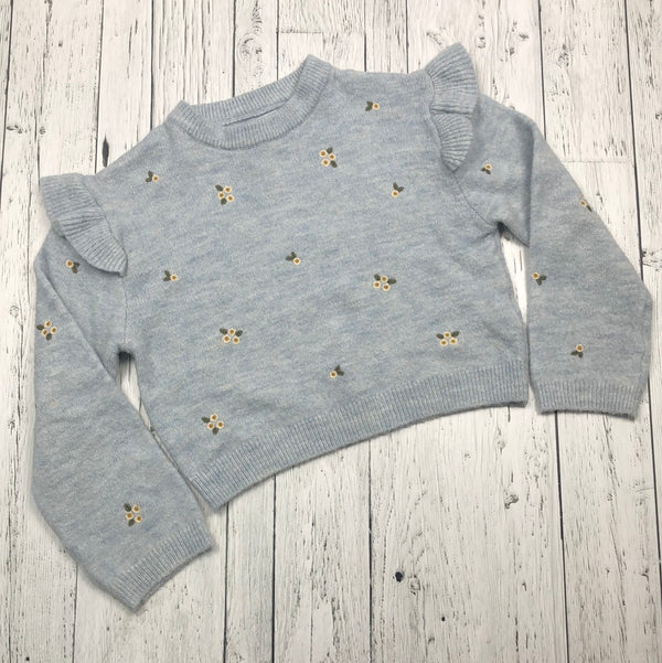 Zara blue floral sweater - Girls 10
