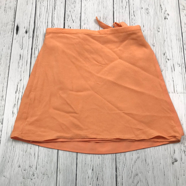 Sunday Best Aritzia orange wrap skirt - Hers XS