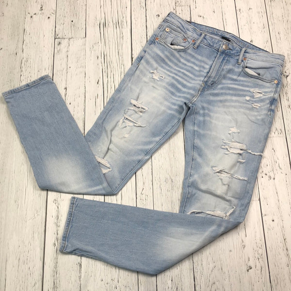 American Eagle distressed blue jeans - His M/32x34