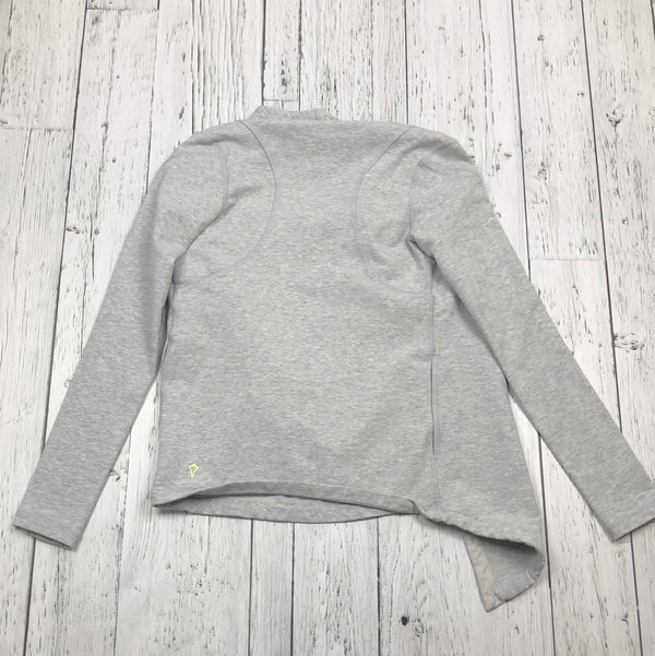 ivivva Grey Heathered Asymmetrical Sweater - Girls 8