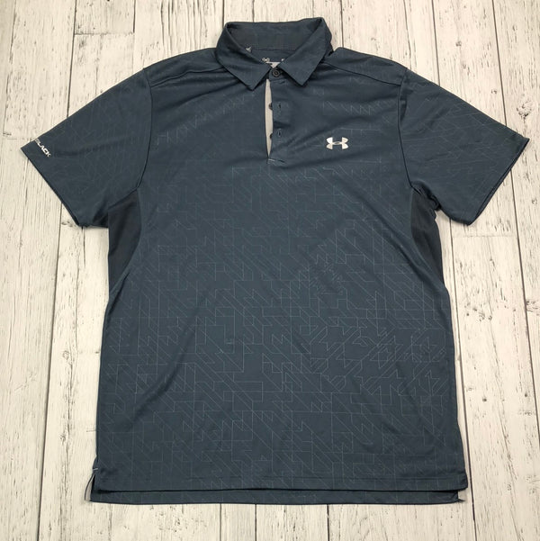 Under Armour blue patterned golf shirt - His L