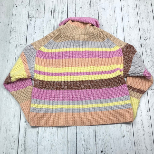 Wilfred Free Aritzia orange pink striped knitted sweater - Hers S