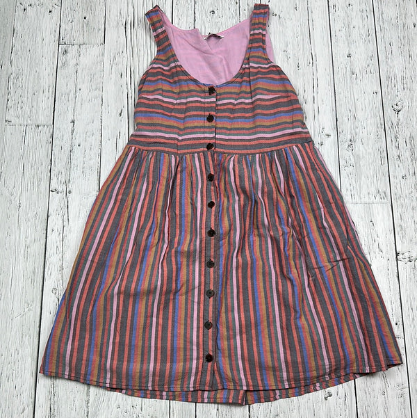 Madewell Multicolour Cotton Striped Button Up Dress - Hers XXS