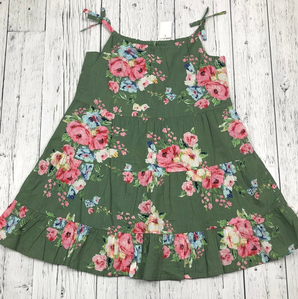 Gap Green Floral Dress - Girls 8