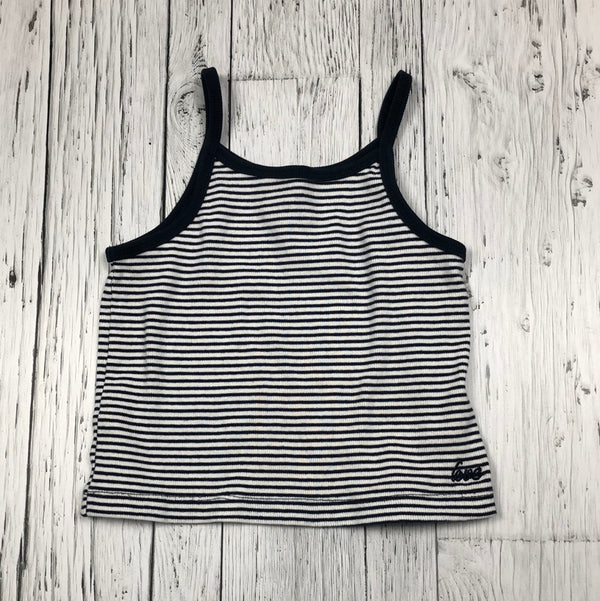 Zara navy and white stripe tank top - Girls 10