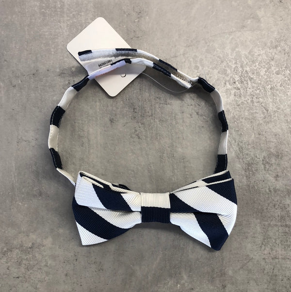 Gymboree white blue striped bow tie - Boys