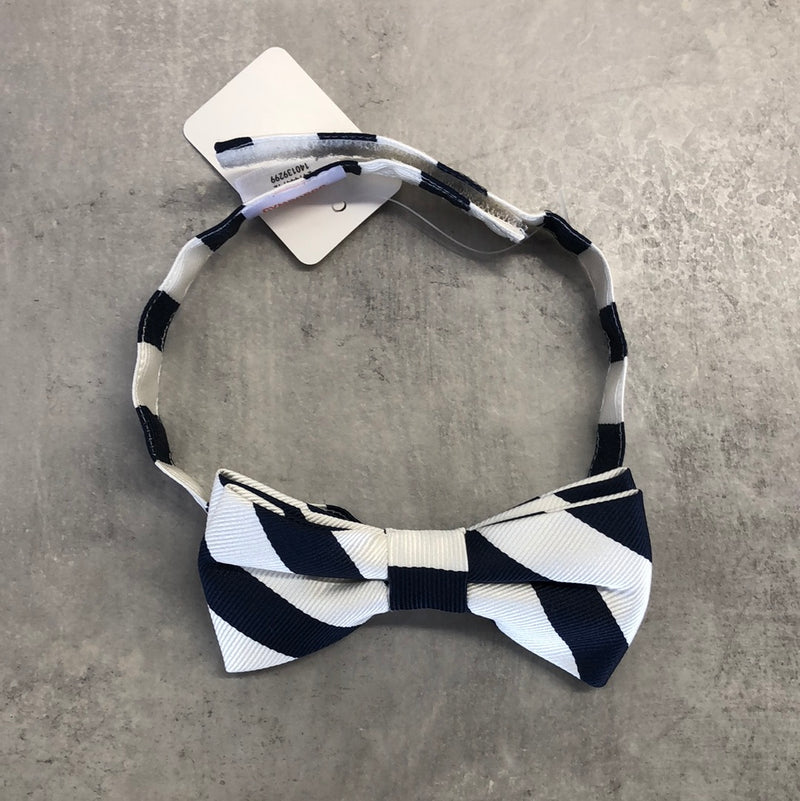Gymboree white blue striped bow tie - Boys