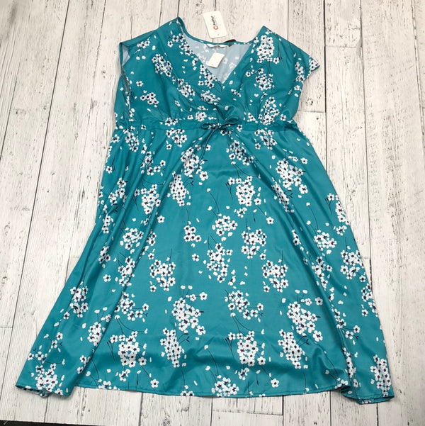 PatPat Maternity turquoise floral dress - Ladies L