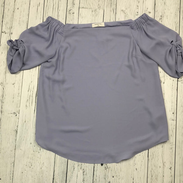 Babaton Aritzia purple off- shoulder t-shirt - Hers XS