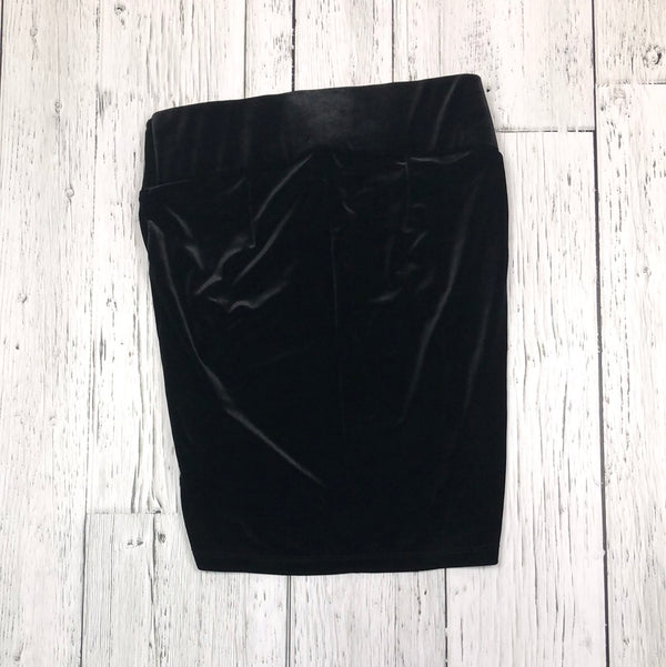 Thyme black velvet maternity skirt - Hers XS
