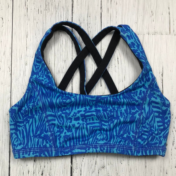 ivivva blue patterned sports bra - Girls 7