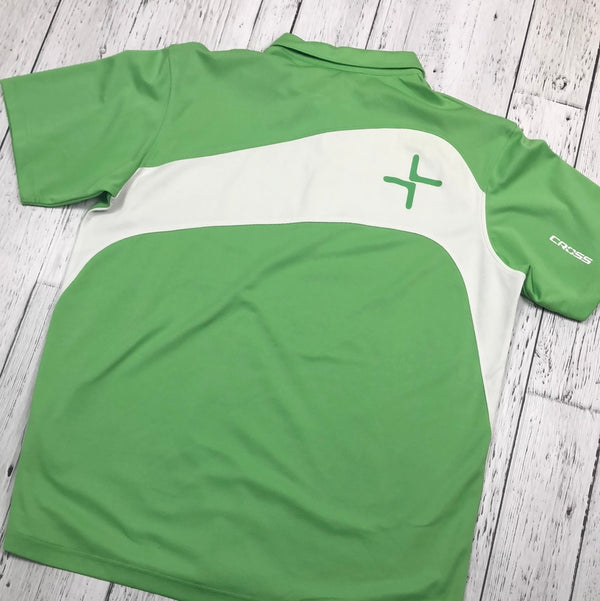Cross Golf Green Polo Shirt - His L
