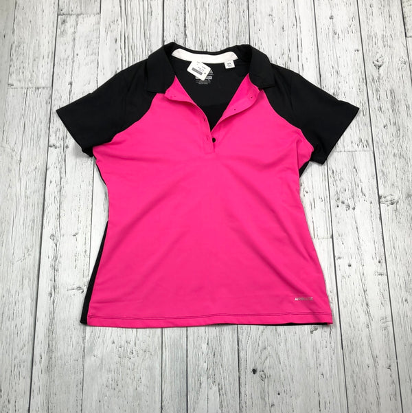 Annika black and pink golf shirt - Hers M
