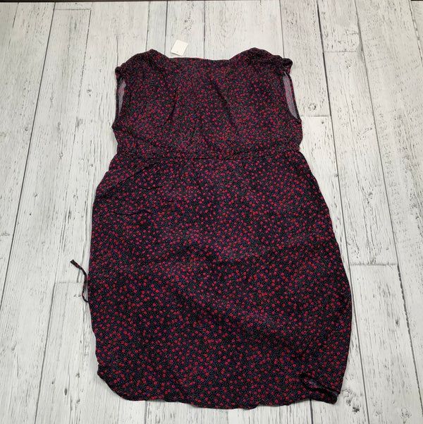 Gap Maternity black red purple floral dress - Ladies L
