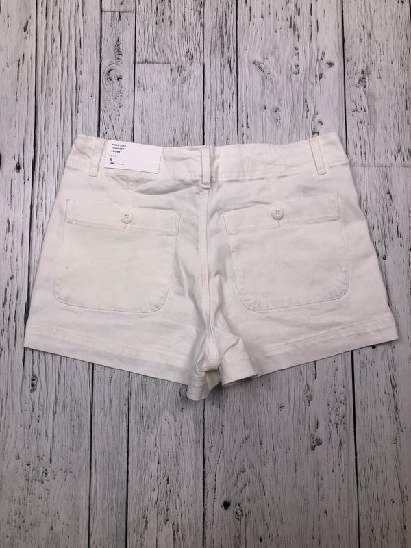 American Eagle white high rise trouser shorts - Hers S/6