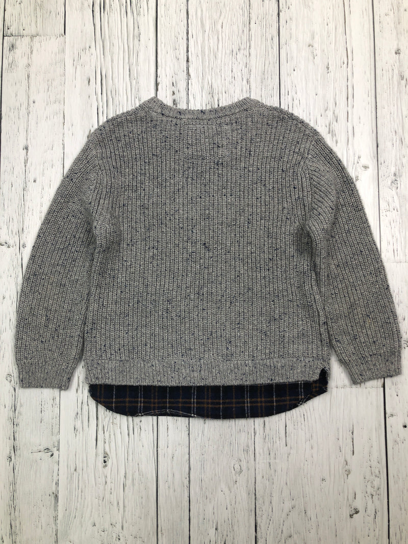 Zara grey knitted flannel sweater - Girls 7