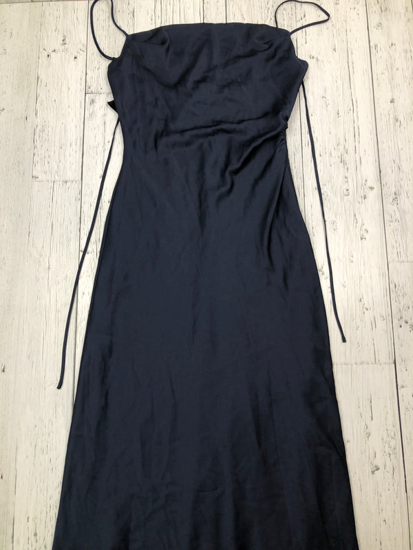 Ever New navy blue satin maxi dress - Hers M/8