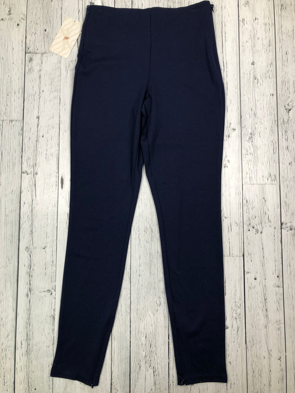 Fabletics navy blue skinny zip split tall pant - Hers M