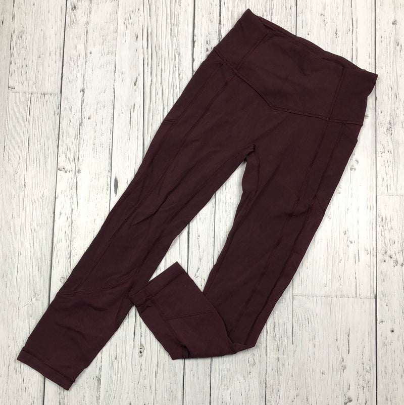 lululemon burgundy capris - Hers S/4