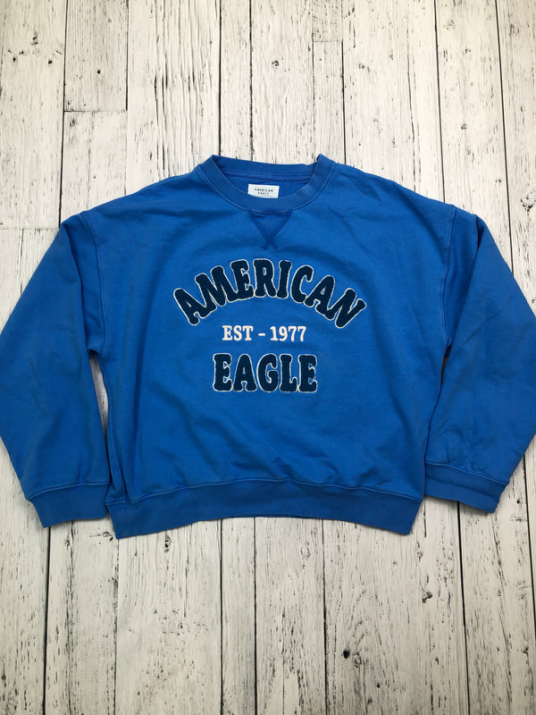 American Eagle blue graphic sweatshirt - Hers M