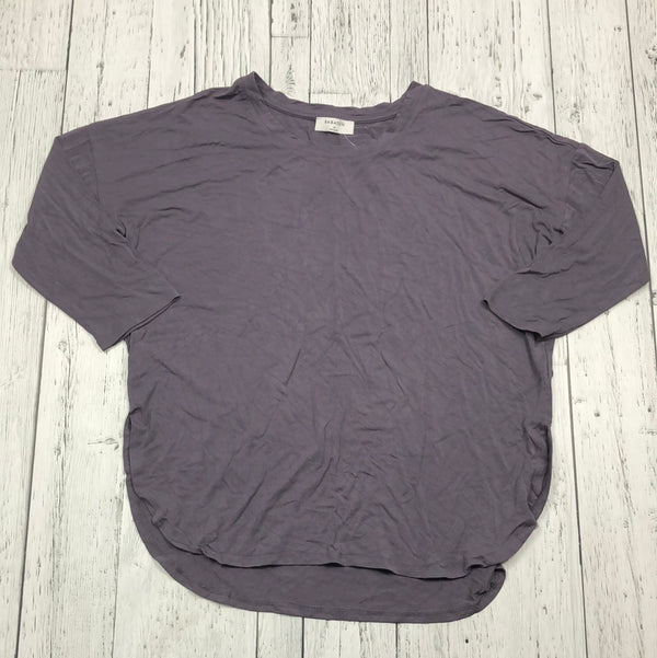 Babaton Aritzia Purple Half Sleeve Shirt - Hers M
