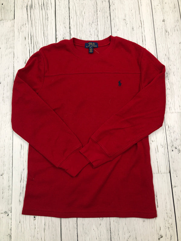 Ralph Lauren red polo long sleeve - Boys 14/16