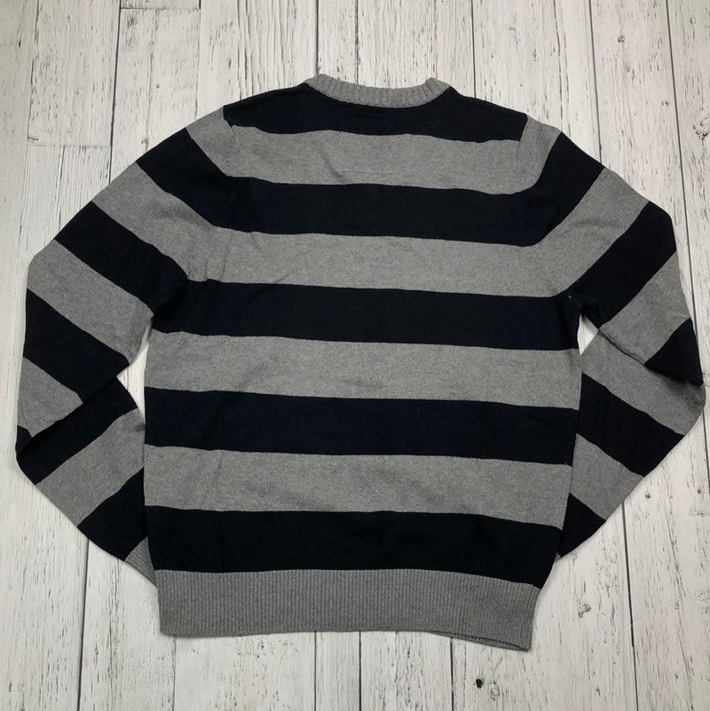 Abercrombie&Fitch grey black striped sweater - His XXL