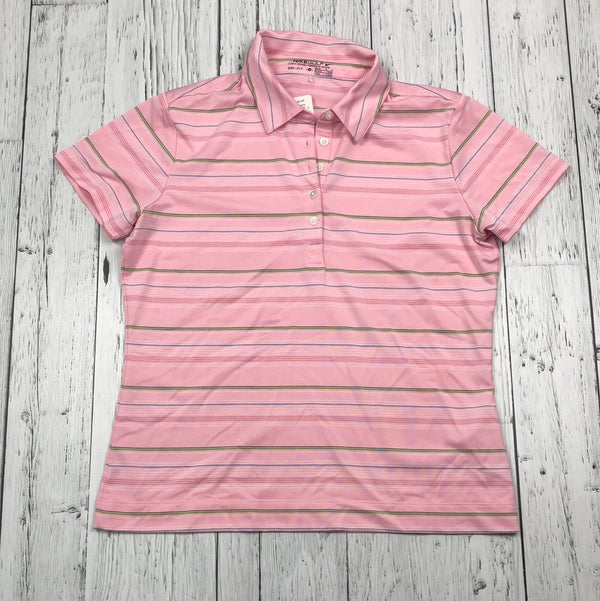 Nike golf pink striped shirt - Hers M