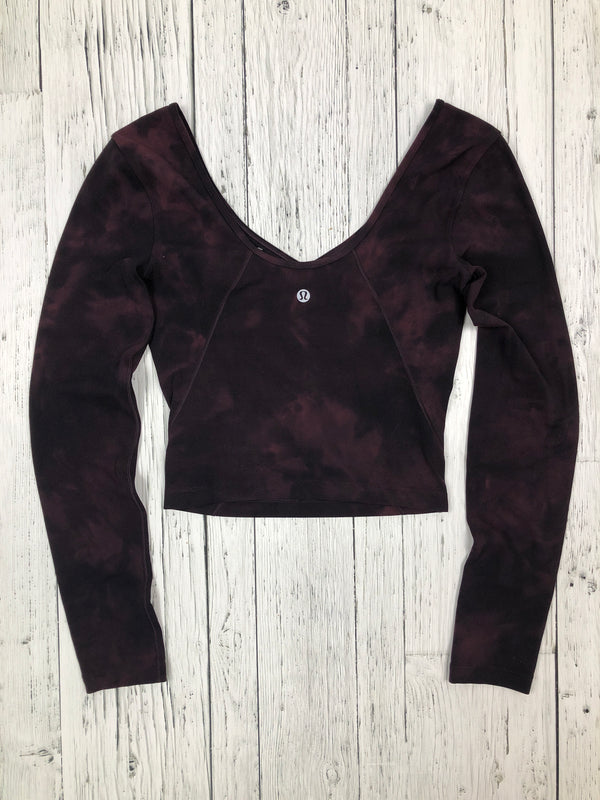 lululemon dark purple athletic long-sleeve - Hers XS/2
