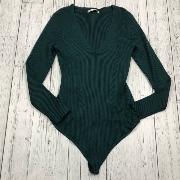 Abercrombie & Fitch Evergreen Ribbed Bodysuit - Hers XL